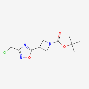 Tert-butyl 3-[3-(chloromethyl)-1,2,4-oxadiazol-5-yl]azetidine-1-carboxylate