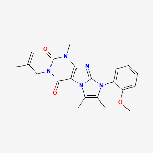 6-(2-Methoxyphenyl)-4,7,8-trimethyl-2-(2-methylprop-2-enyl)purino[7,8-a]imidazole-1,3-dione