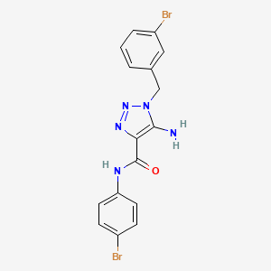 5-amino-1-(3-bromobenzyl)-N-(4-bromophenyl)-1H-1,2,3-triazole-4-carboxamide