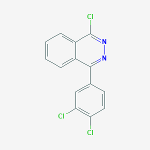 molecular formula C14H7Cl3N2 B2805426 1-Chloro-4-(3,4-dichlorophenyl)phthalazine CAS No. 121004-95-3