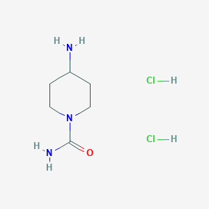 molecular formula C6H15Cl2N3O B2805457 4-Aminopiperidine-1-carboxamide dihydrochloride CAS No. 1909327-60-1