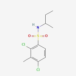 molecular formula C11H15Cl2NO2S B2805463 N-(sec-butyl)-2,4-dichloro-3-methylbenzenesulfonamide CAS No. 1018129-50-4