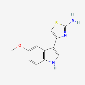 molecular formula C12H11N3OS B2805504 4-(5-methoxy-1H-indol-3-yl)-1,3-thiazol-2-amine CAS No. 36246-11-4