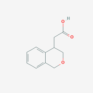 molecular formula C11H12O3 B2805532 2-(Isochroman-4-yl)acetic acid CAS No. 245063-67-6
