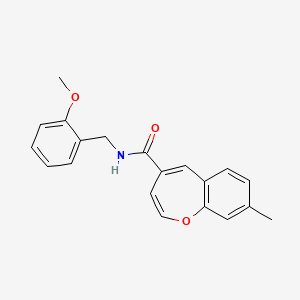 molecular formula C20H19NO3 B2805569 N-[(2-methoxyphenyl)methyl]-8-methyl-1-benzoxepine-4-carboxamide CAS No. 1049118-87-7