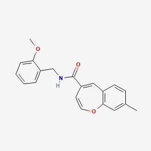 N-(2-methoxybenzyl)-8-methyl-1-benzoxepine-4-carboxamide