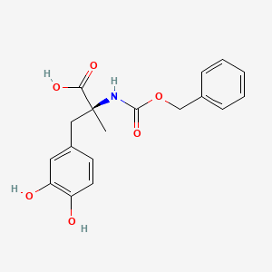 racemic N-carbobenzyloxy-3-(3,4-dihydroxyphenyl)-2-methylalanine