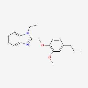 1-Ethyl-2-[(2-methoxy-4-prop-2-enylphenoxy)methyl]benzimidazole