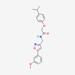 2-(4-isopropylphenoxy)-N-((5-(3-methoxyphenyl)isoxazol-3-yl)methyl)acetamide