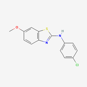 N-(4-chlorophenyl)-6-methoxy-1,3-benzothiazol-2-amine
