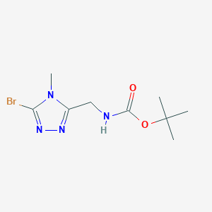 Tert-butyl N-[(5-bromo-4-methyl-1,2,4-triazol-3-yl)methyl]carbamate