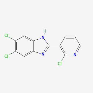 5,6-dichloro-2-(2-chloro-3-pyridinyl)-1H-1,3-benzimidazole
