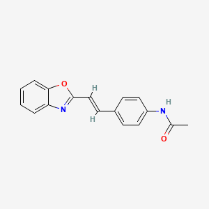 N-{4-[(E)-2-(1,3-benzoxazol-2-yl)ethenyl]phenyl}acetamide