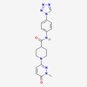 N-(4-(1H-tetrazol-1-yl)phenyl)-1-(1-methyl-6-oxo-1,6-dihydropyridazin-3-yl)piperidine-4-carboxamide