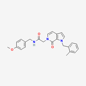 N-(4-methoxybenzyl)-2-[1-(2-methylbenzyl)-7-oxo-1,7-dihydro-6H-pyrrolo[2,3-c]pyridin-6-yl]acetamide