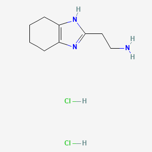 2-(4,5,6,7-tetrahydro-1H-1,3-benzodiazol-2-yl)ethan-1-amine dihydrochloride