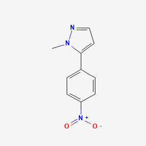 molecular formula C10H9N3O2 B2805621 1-methyl-5-(4-nitrophenyl)-1H-pyrazole CAS No. 1339768-47-6