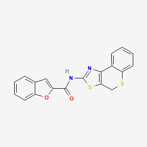 molecular formula C19H12N2O2S2 B2805627 N-(4H-thiochromeno[4,3-d]thiazol-2-yl)benzofuran-2-carboxamide CAS No. 922473-64-1