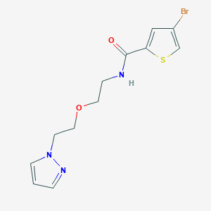 N-(2-(2-(1H-pyrazol-1-yl)ethoxy)ethyl)-4-bromothiophene-2-carboxamide
