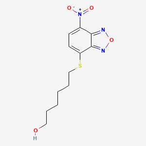 molecular formula C12H15N3O4S B2805637 NBDHEX 