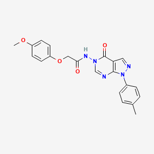 2-(4-methoxyphenoxy)-N-(4-oxo-1-(p-tolyl)-1H-pyrazolo[3,4-d]pyrimidin-5(4H)-yl)acetamide