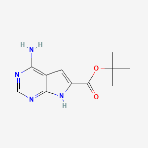 tert-Butyl 4-imino-4,7-dihydro-1H-pyrrolo[2,3-d]pyrimidine-6-carboxylate