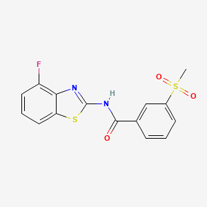 N-(4-fluorobenzo[d]thiazol-2-yl)-3-(methylsulfonyl)benzamide