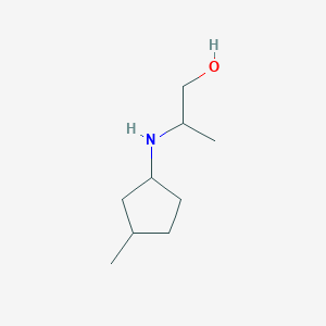 molecular formula C9H19NO B2805668 2-[(3-Methylcyclopentyl)amino]propan-1-ol CAS No. 1342768-98-2