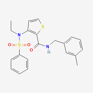 3-(N-ethylphenylsulfonamido)-N-(3-methylbenzyl)thiophene-2-carboxamide