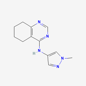 molecular formula C12H15N5 B2805684 N-(1-methyl-1H-pyrazol-4-yl)-5,6,7,8-tetrahydroquinazolin-4-amine CAS No. 1500309-67-0