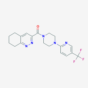 5,6,7,8-Tetrahydrocinnolin-3-yl-[4-[5-(trifluoromethyl)pyridin-2-yl]piperazin-1-yl]methanone
