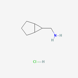 molecular formula C7H14ClN B2805688 6-Bicyclo[3.1.0]hexanylmethanamine;hydrochloride CAS No. 2309460-25-9