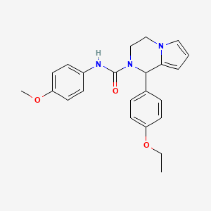 molecular formula C23H25N3O3 B2805691 1-(4-ethoxyphenyl)-N-(4-methoxyphenyl)-3,4-dihydro-1H-pyrrolo[1,2-a]pyrazine-2-carboxamide CAS No. 899960-66-8