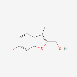 molecular formula C10H9FO2 B2805699 (6-Fluoro-3-methyl-1-benzofuran-2-yl)methanol CAS No. 1936342-78-7