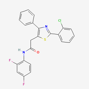 2-[2-(2-chlorophenyl)-4-phenyl-1,3-thiazol-5-yl]-N-(2,4-difluorophenyl)acetamide