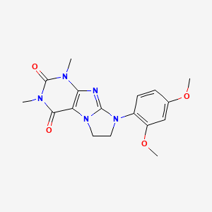 6-(2,4-Dimethoxyphenyl)-2,4-dimethyl-7,8-dihydropurino[7,8-a]imidazole-1,3-dione