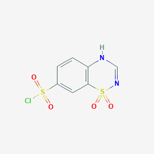 1,1-dioxo-2H-1$l^{6},2,4-benzothiadiazine-7-sulfonyl chloride