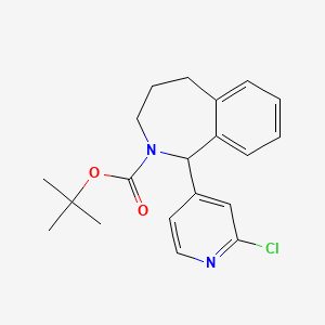 molecular formula C20H23ClN2O2 B2805737 tert-Butyl 1-(2-chloropyridin-4-yl)-4,5-dihydro-1H-benzo[c]azepine-2(3H)-carboxylate CAS No. 1445951-02-9