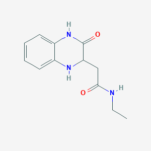 molecular formula C12H15N3O2 B2805756 N-乙基-2-(3-氧代-1,2,3,4-四氢喹喔啉-2-基)乙酰胺 CAS No. 474302-53-9