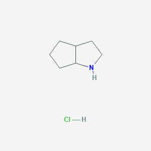molecular formula C7H14ClN B2805795 Octahydrocyclopenta[b]pyrrole hydrochloride CAS No. 2137857-51-1