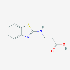 molecular formula C10H10N2O2S B028058 3-(Benzothiazol-2-ylamino)-propionic acid CAS No. 104344-75-4