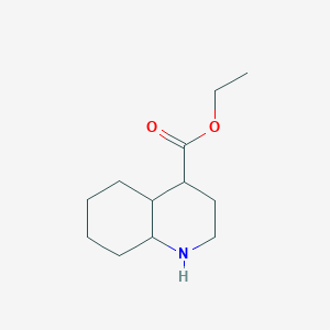 molecular formula C12H21NO2 B2805802 Ethyl decahydroquinoline-4-carboxylate CAS No. 2117000-33-4