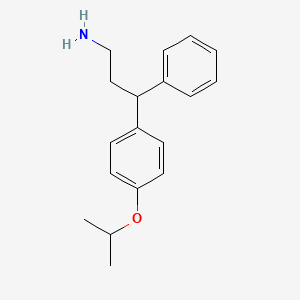 molecular formula C18H23NO B2805857 3-(4-Isopropoxy-phenyl)-3-phenyl-propylamine CAS No. 672265-12-2