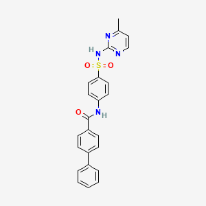 molecular formula C24H20N4O3S B2805939 N-{4-[(4-METHYLPYRIMIDIN-2-YL)SULFAMOYL]PHENYL}-[1,1'-BIPHENYL]-4-CARBOXAMIDE CAS No. 331274-54-5
