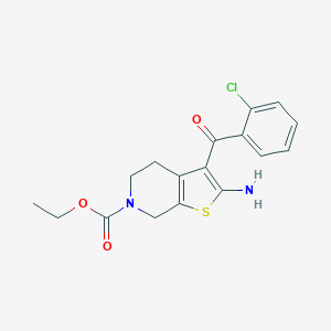 molecular formula C17H17ClN2O3S B280594 ethyl 2-amino-3-(2-chlorobenzoyl)-4,7-dihydrothieno[2,3-c]pyridine-6(5H)-carboxylate 