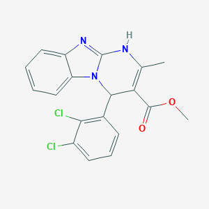 molecular formula C19H15Cl2N3O2 B280601 Methyl 4-(2,3-dichlorophenyl)-2-methyl-1,4-dihydropyrimido[1,2-a]benzimidazole-3-carboxylate 