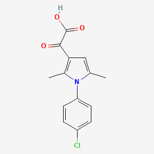 2-[1-(4-chlorophenyl)-2,5-dimethyl-1H-pyrrol-3-yl]-2-oxoacetic acid