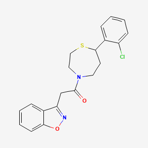 2-(Benzo[d]isoxazol-3-yl)-1-(7-(2-chlorophenyl)-1,4-thiazepan-4-yl)ethanone