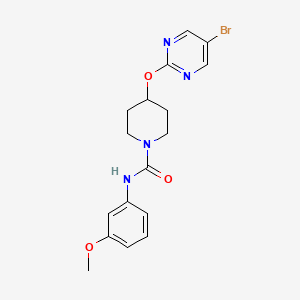 molecular formula C17H19BrN4O3 B2806052 4-[(5-bromopyrimidin-2-yl)oxy]-N-(3-methoxyphenyl)piperidine-1-carboxamide CAS No. 2380080-61-3