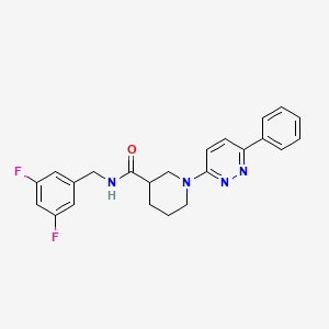 molecular formula C23H22F2N4O B2806114 N-[(3,5-difluorophenyl)methyl]-1-(6-phenylpyridazin-3-yl)piperidine-3-carboxamide CAS No. 1251624-07-3